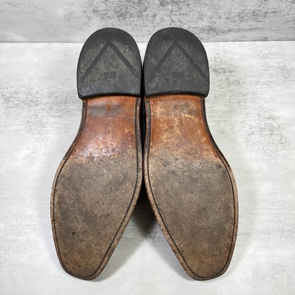 Allen Edmonds Bel Air Leather Wingtip Derby Shoes - Men's Size 11 B - Walnut Tan - Picture 8 of 9